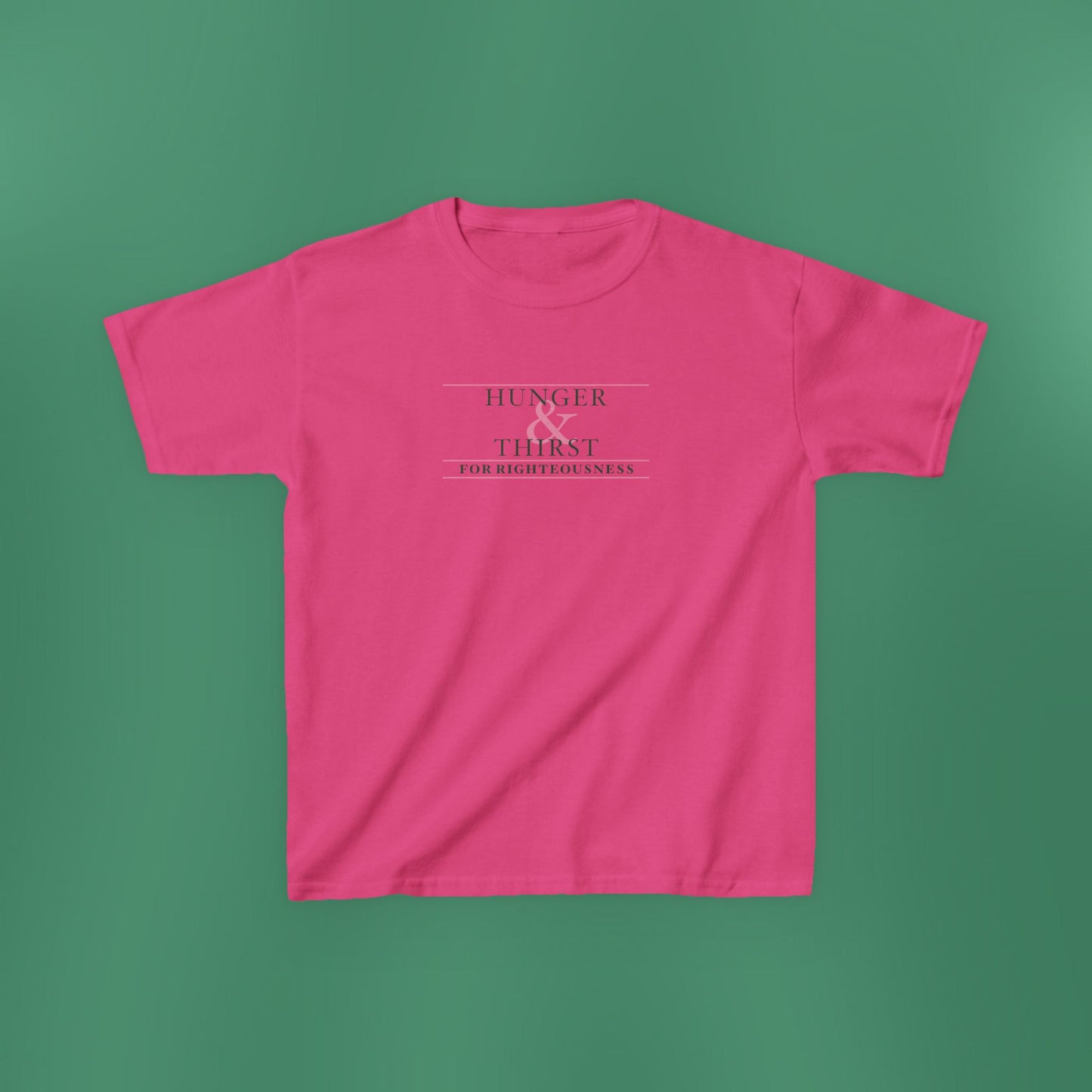 Hunger and Thirst - Green Girl's T-Shirt